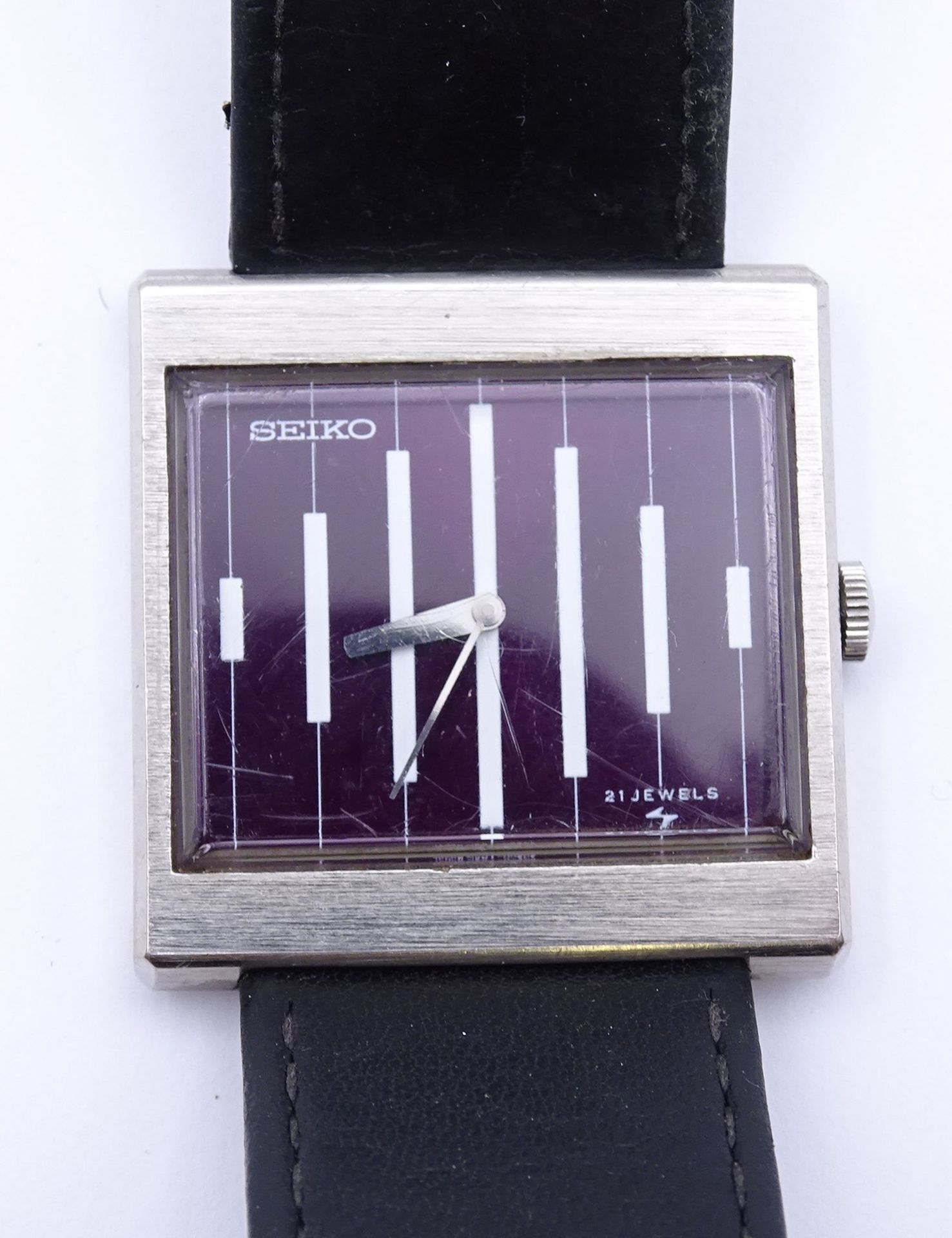 Herren Armbanduhr Seiko 2140-3000 , mechanisch, Werk läuft, Gehäuse 34x33mm