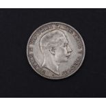 Drei Mark 1908 Wilhelm II Deutscher Kaiser König von Preussen A, 16,61g.,D. 33,0mm