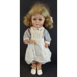 kl. alte Puppe mit Schlafaugen, Mamastimme, H-36 cm