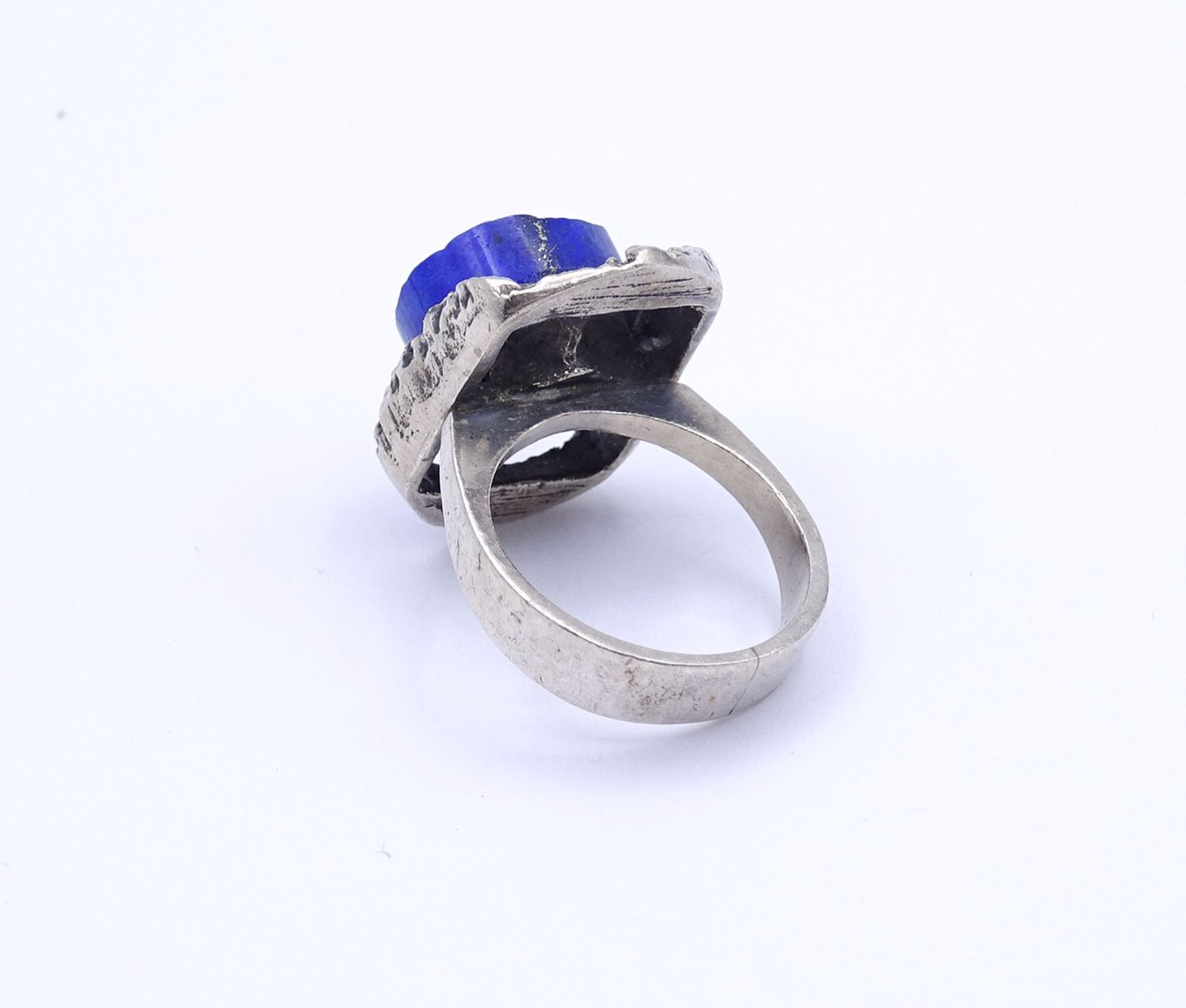 Lapislazuli Silber Ring 0.835, 8,6g., RG 52 - Bild 3 aus 3