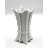 Vase, Gerold, Weißporzellan, 1x an Ecke min. Chip, H-21,5cm.