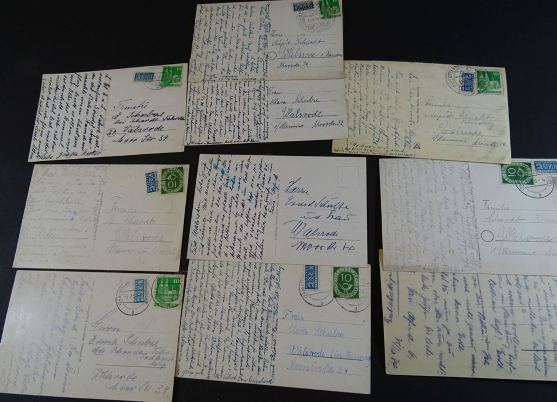 10x alte Postkarten "Otterndorf", gelaufen, alle mit kl. Streifen Tesa-Film am oberen Rand - Bild 7 aus 7