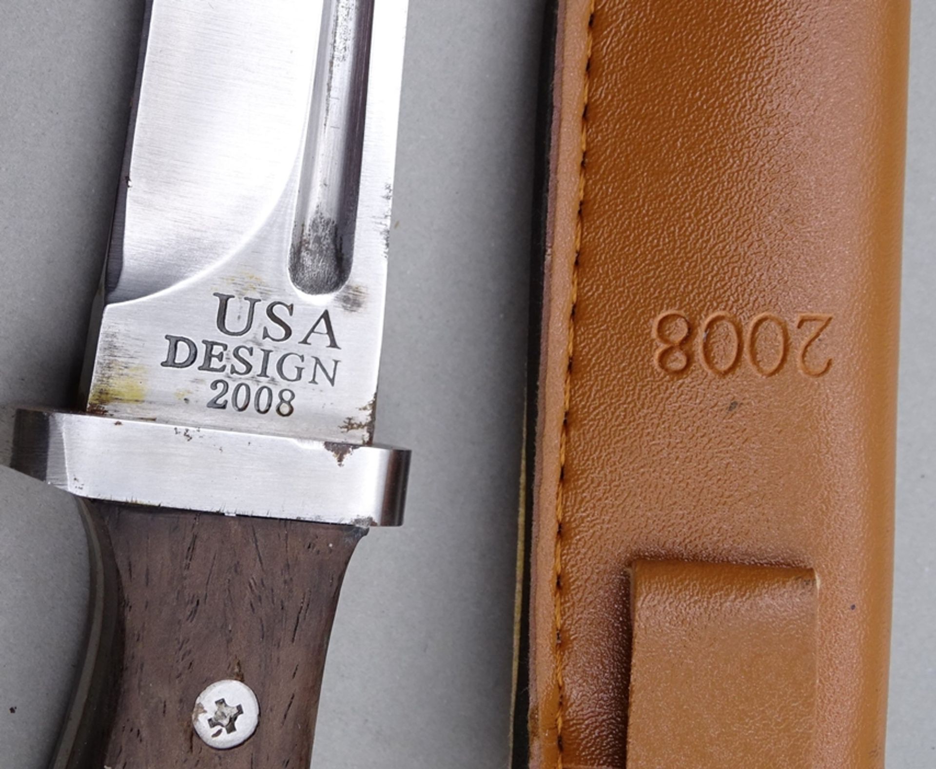 Buck Messer in Scheide, USA, Design 2008, L. 25cm - Bild 3 aus 3