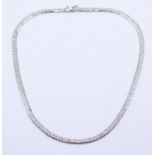 835er Silber Halskette, L. 41cm, 19,2g.