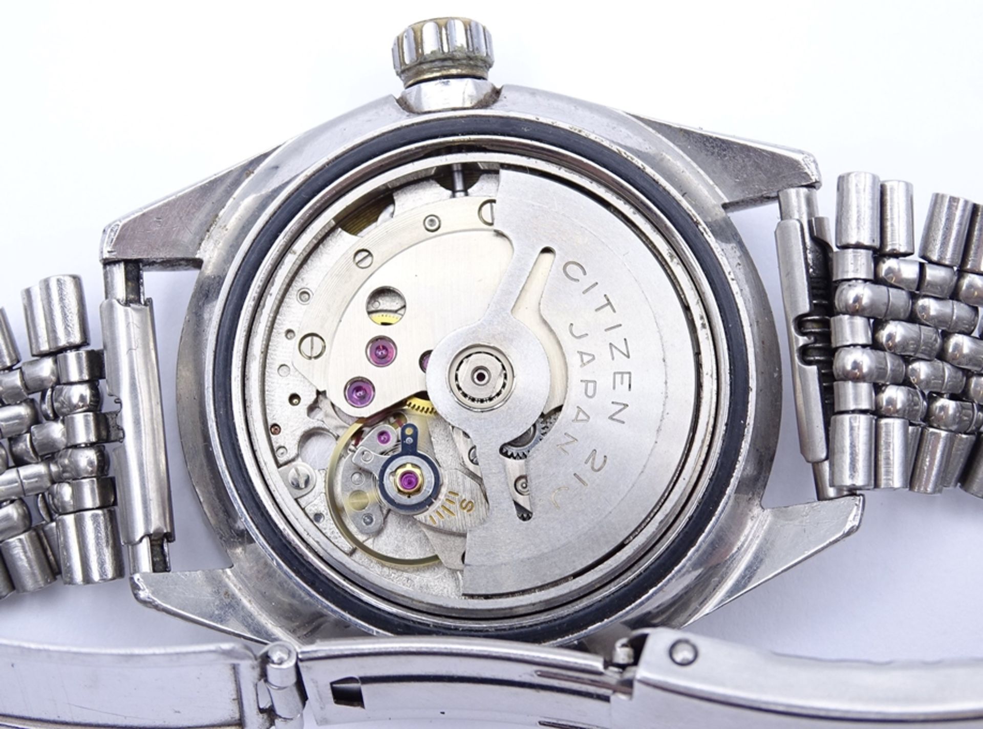 Herren Armbanduhr Citizen Diver, Cal. 5430, Automatikwerk, Werk läuft, starke Alters und Gebrauchss - Bild 3 aus 16