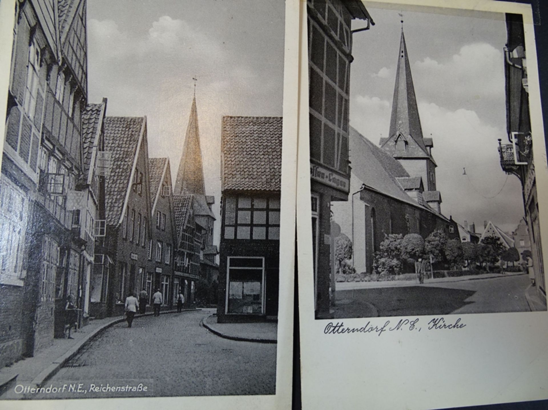 10x alte Postkarten "Otterndorf", gelaufen, alle mit kl. Streifen Tesa-Film am oberen Rand - Bild 6 aus 7