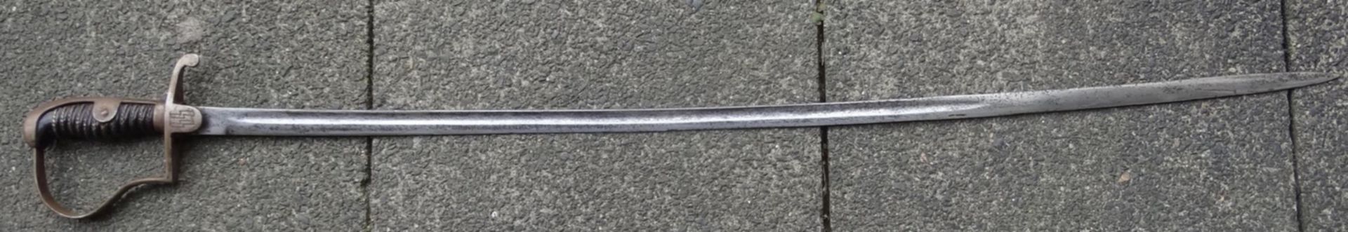 Säbel für SS Unterführer, mehrfach gestempelt, unterhalb der Parierstange beidseitig, Griff mit Nr. - Image 4 of 24