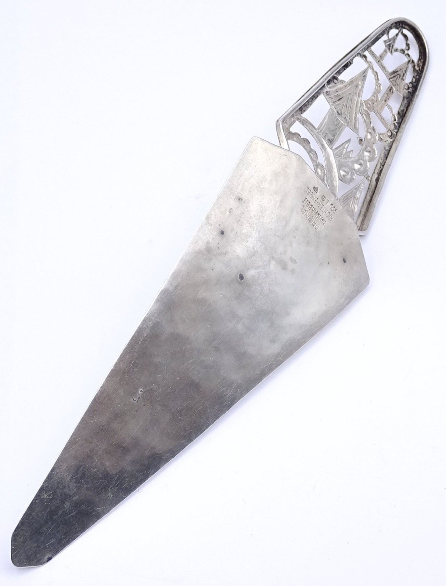 grosser Heber "Richter-Engel" Silber-900-,um 1930,  Handarbeit, L-25 cm, 77 gr., - Bild 3 aus 4