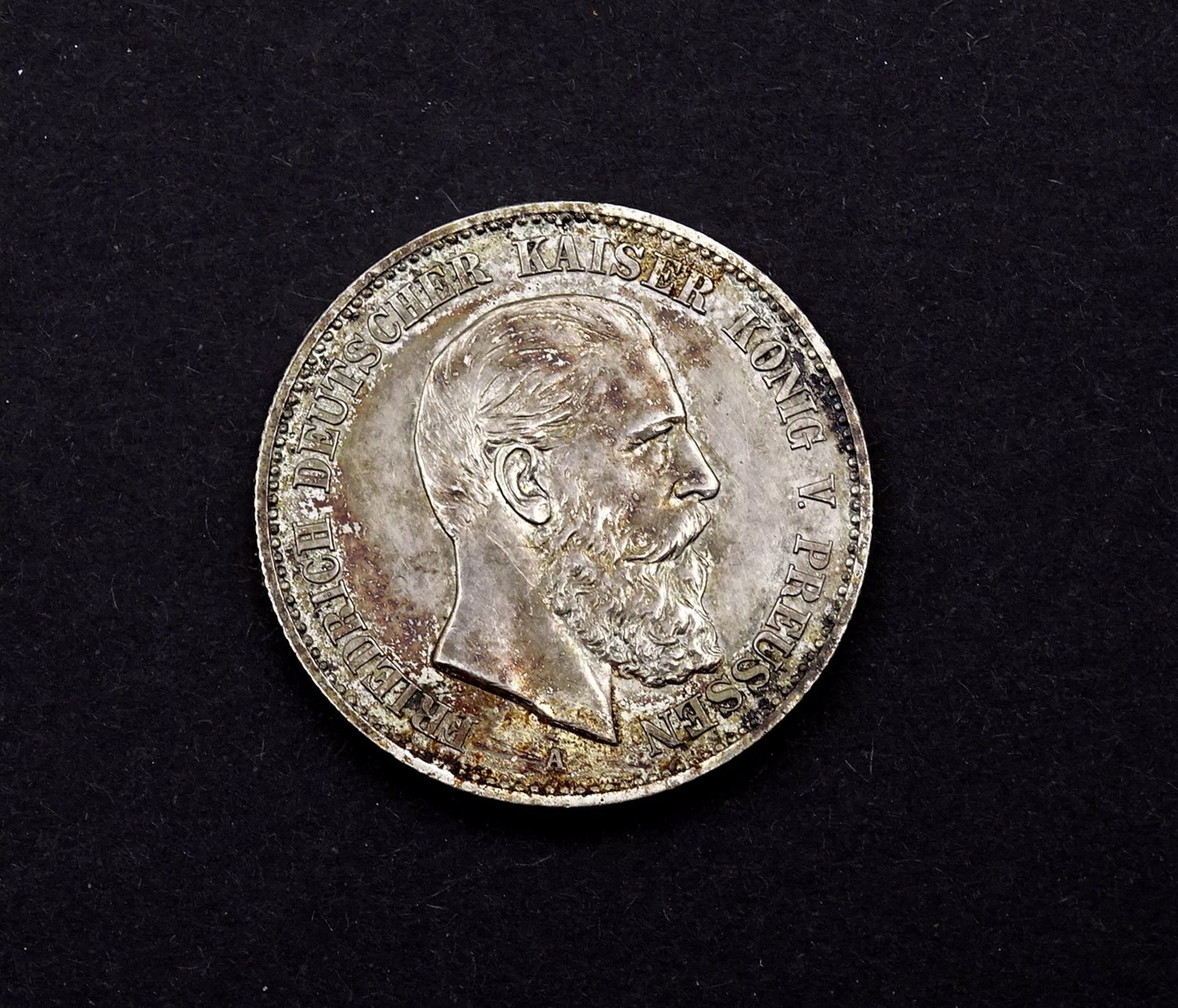 Zwei Mark 1888 Friedrich Deutscher Kaiser König von Preussen A, 11,09g.,D. 28,0mm