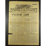 Die Panzerfaust, Feldzeitung einer Panzerarmee, 8.April 1943 (selten)