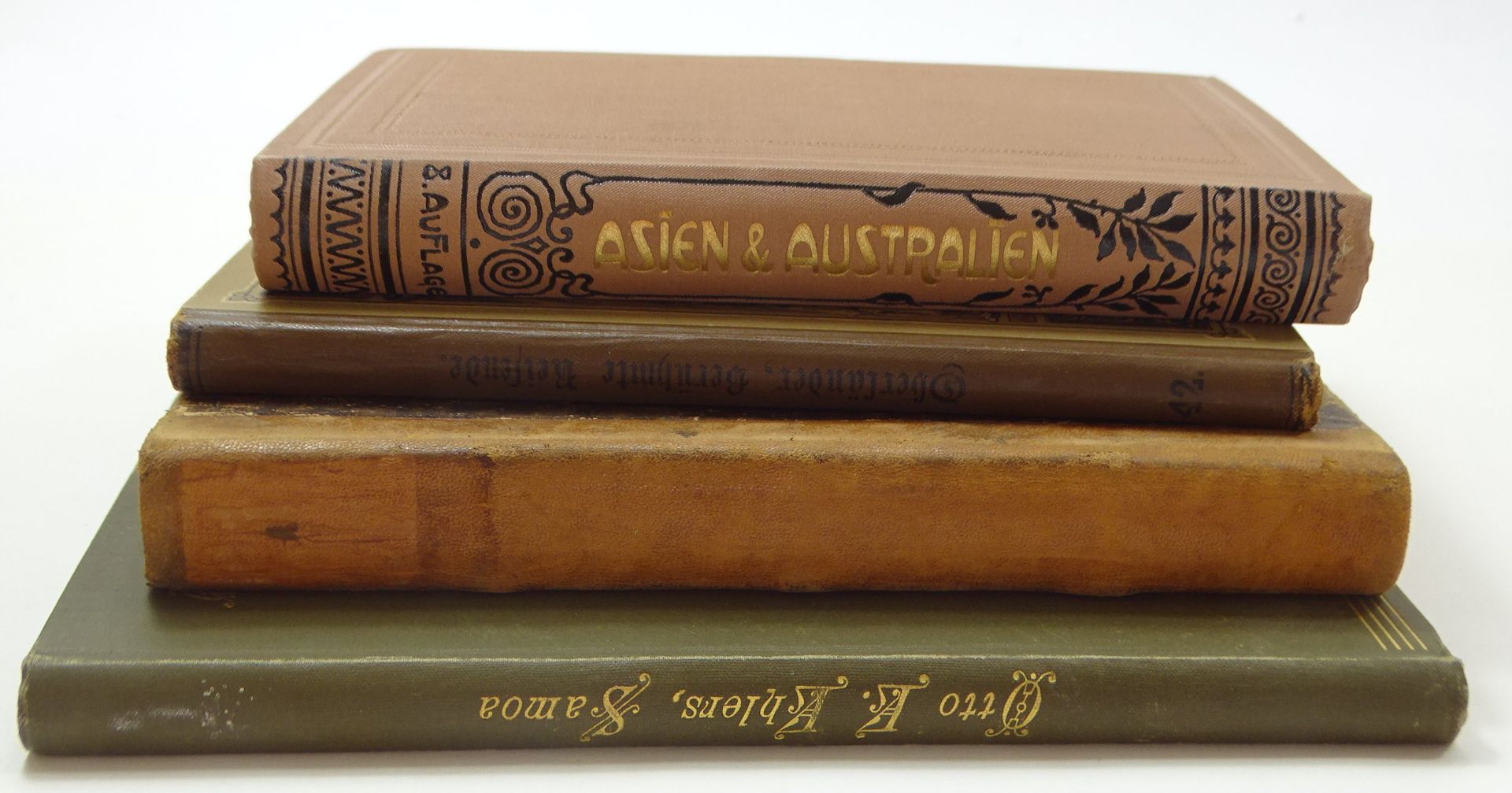 4 Bände Reiseliteratur, erschienen zwischen 1890-1901, Einbände mit Altersspuren, 1x Seite zur Hälf - Image 7 of 7