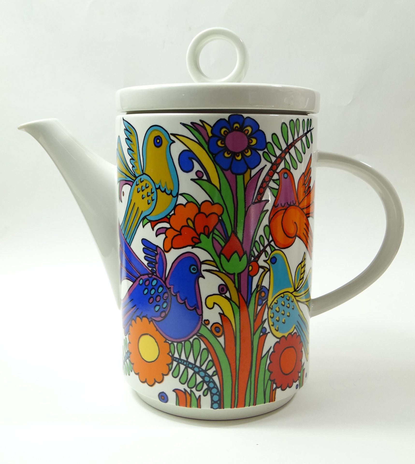 Kaffeekanne, Villeroy und Boch, Dekor Acapulco, H. 21 cm