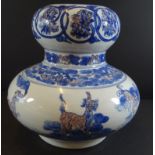 grosse China-Vase, chines. gemarkt, H-22 cm, D-23 cm