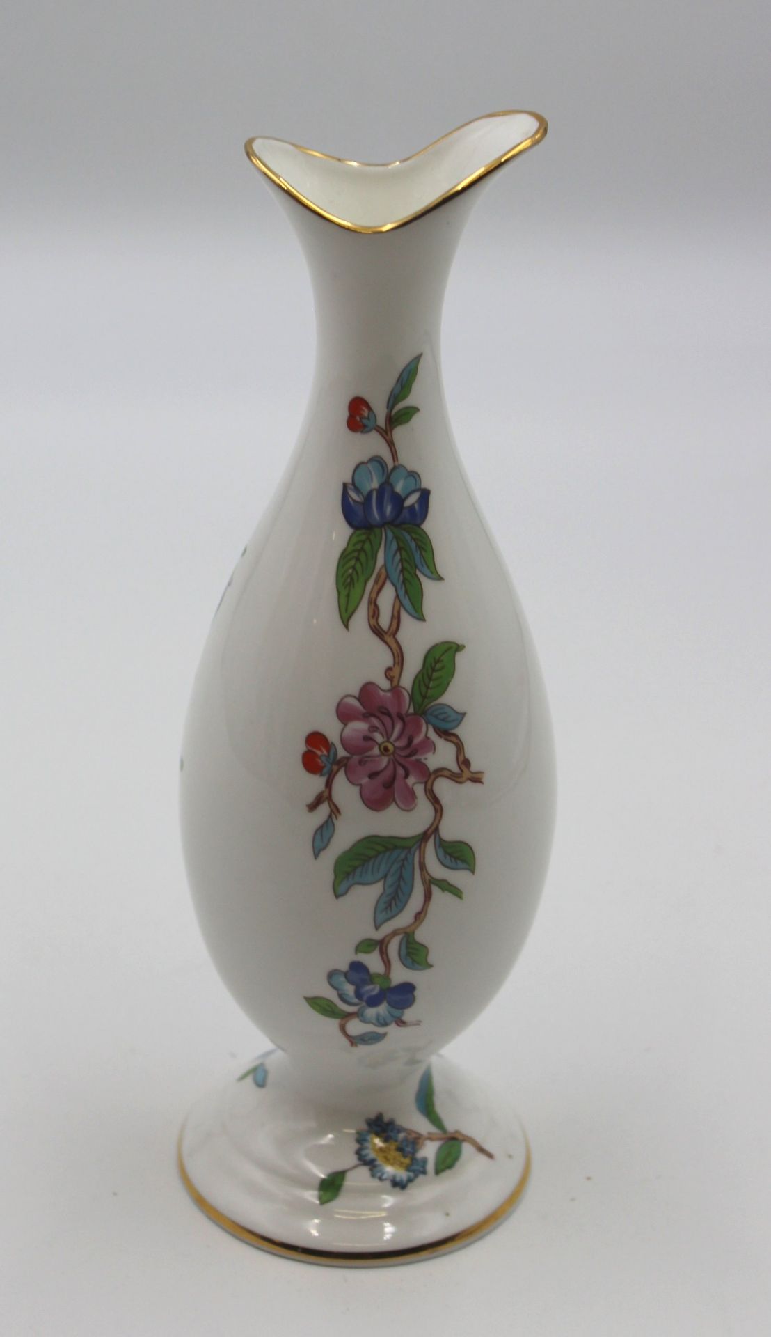 Vase, Ansley, florales Dekor, H-23cm. - Bild 2 aus 3