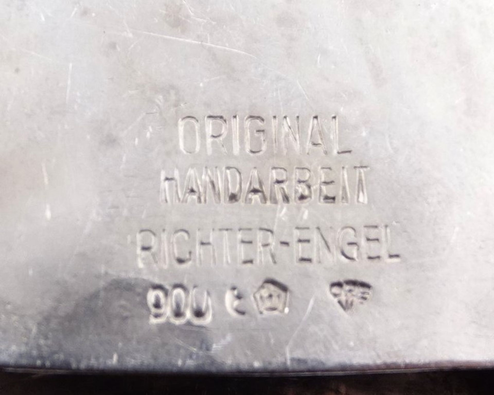 grosser Heber "Richter-Engel" Silber-900-,um 1930,  Handarbeit, L-25 cm, 77 gr., - Bild 4 aus 4