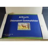 Album für Chlorodont-Sammelbilder, 1932, Tiere, neuwertig in Schuber
