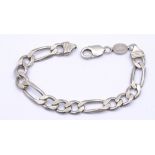 Herren Armband, Italy, Sterling Silber 0.925 L. 23cm, B. 9,8mm, 25,6g.