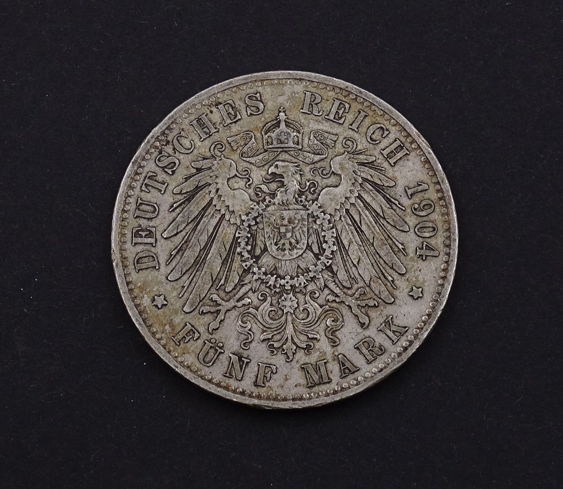 Fünf Mark 1904 Otto König von Bayern D, 27,72g., D. 38,0mm - Bild 2 aus 2