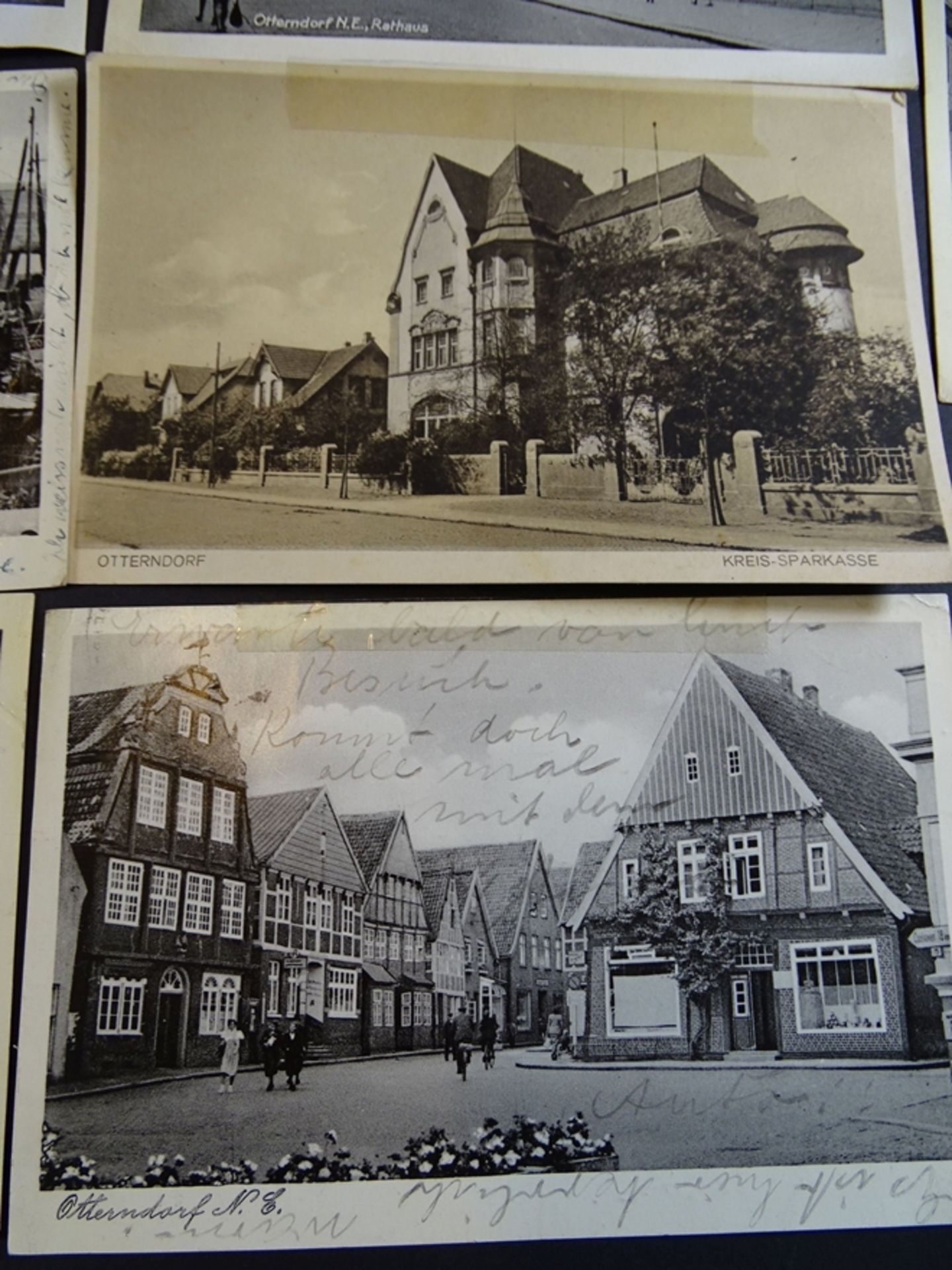 10x alte Postkarten "Otterndorf", gelaufen, alle mit kl. Streifen Tesa-Film am oberen Rand - Bild 2 aus 7