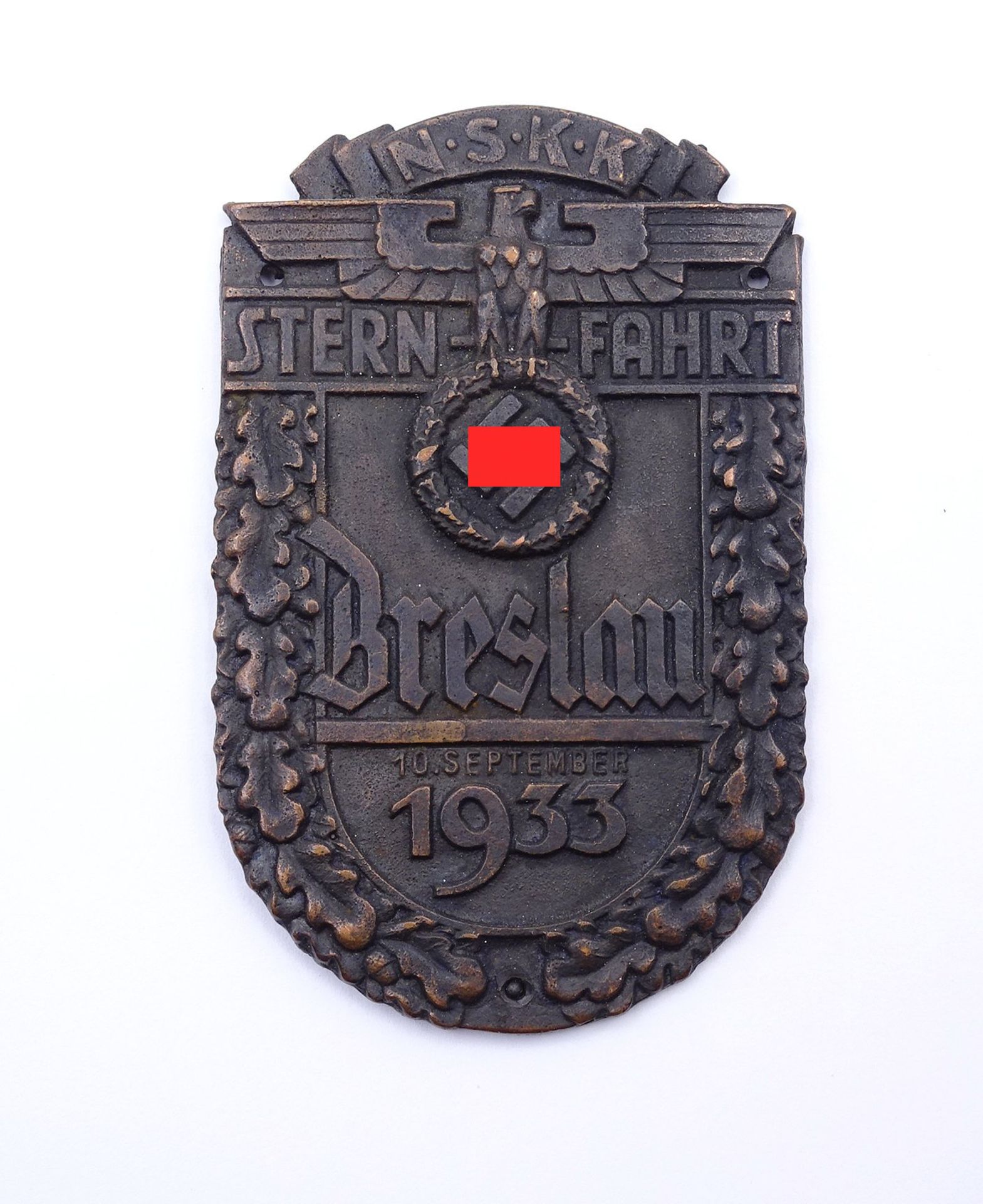 Fahrzeugplakette NSKK Sternfahrt Breslau 1933