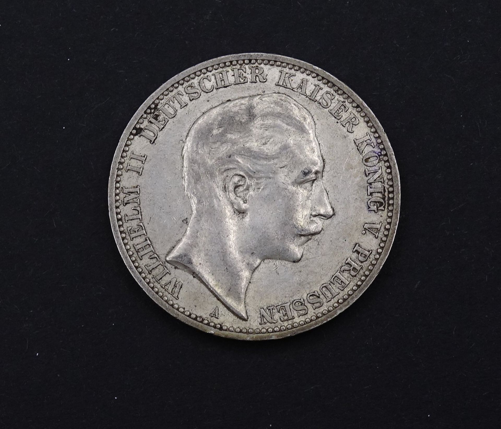 Drei Mark 1911 Wilhelm II Deutscher Kaiser König von Preussen A, 16,63.,D. 33,0mm