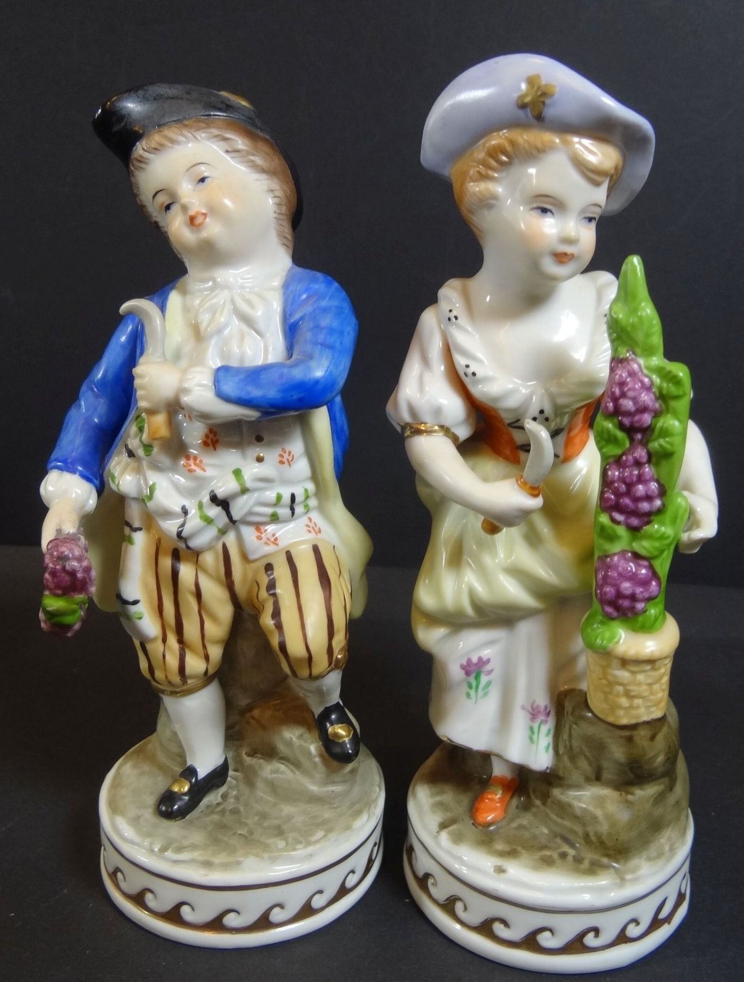 Porzellanfiguren "Royal" Gärtner Kinderpaar  , handbemalt, H-15 cm,