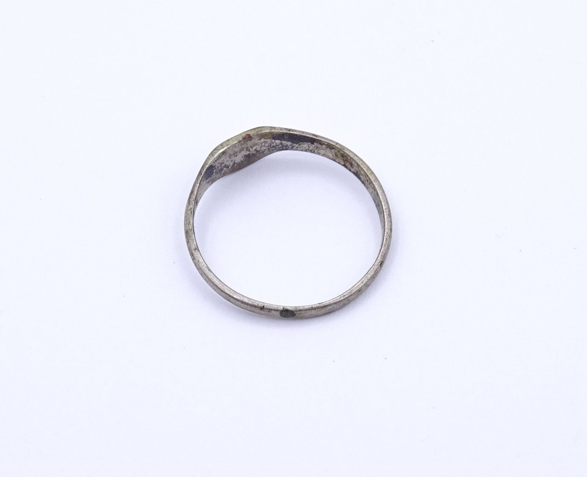 Patriotischer Silber Ring, 1.WK, RG 49 / 50, Silber 0.800, 0,91g. - Bild 3 aus 3
