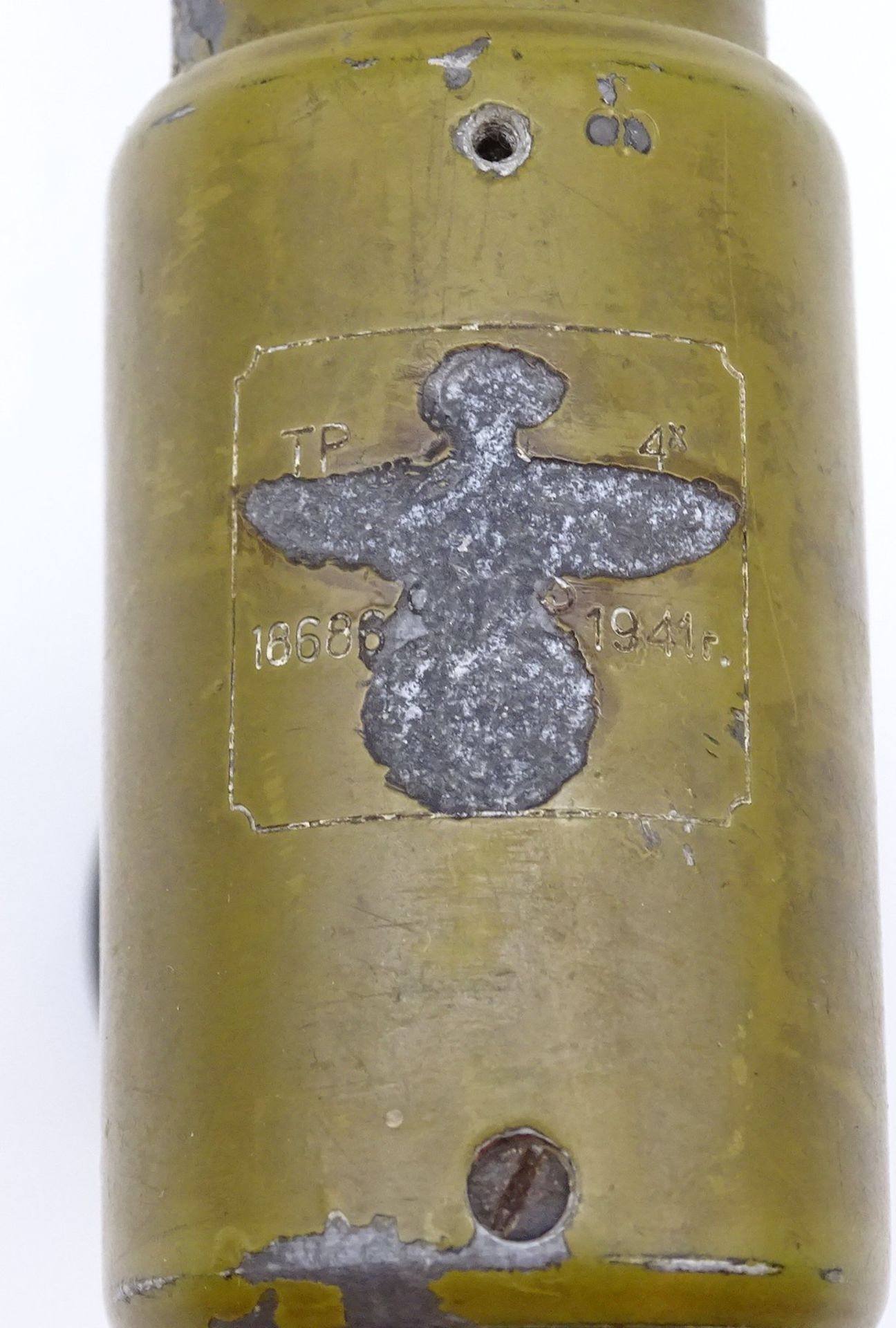 Wehrmacht Optik ,Stempel vorhanden, entnazifizierter Adler noch sichtbar (ehemals russisch) - Image 3 of 7