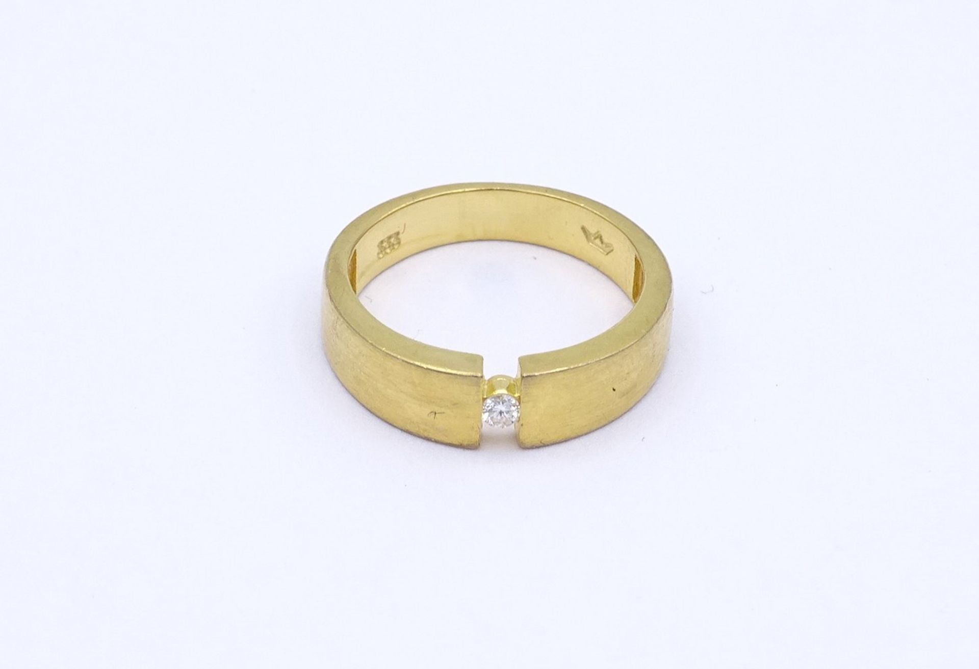 Goldring 0.333 mit Brillant 0,04ct. 2,50g., RG 50 - Image 3 of 6