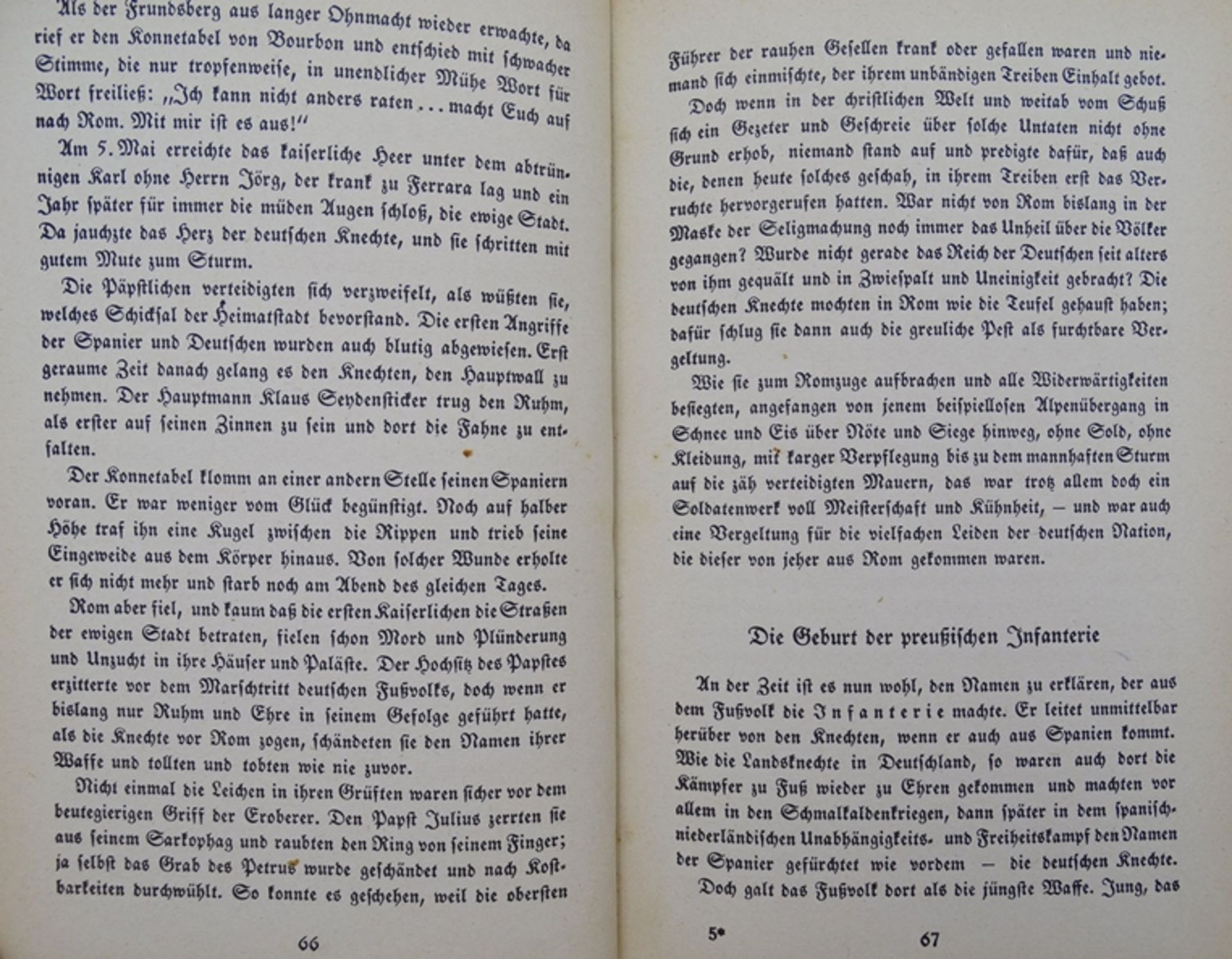 Unvergleichliche deutsche Infantrie, Freiherr Grote, 1942, Alters-u. Gebrauchsspuren - Image 4 of 4
