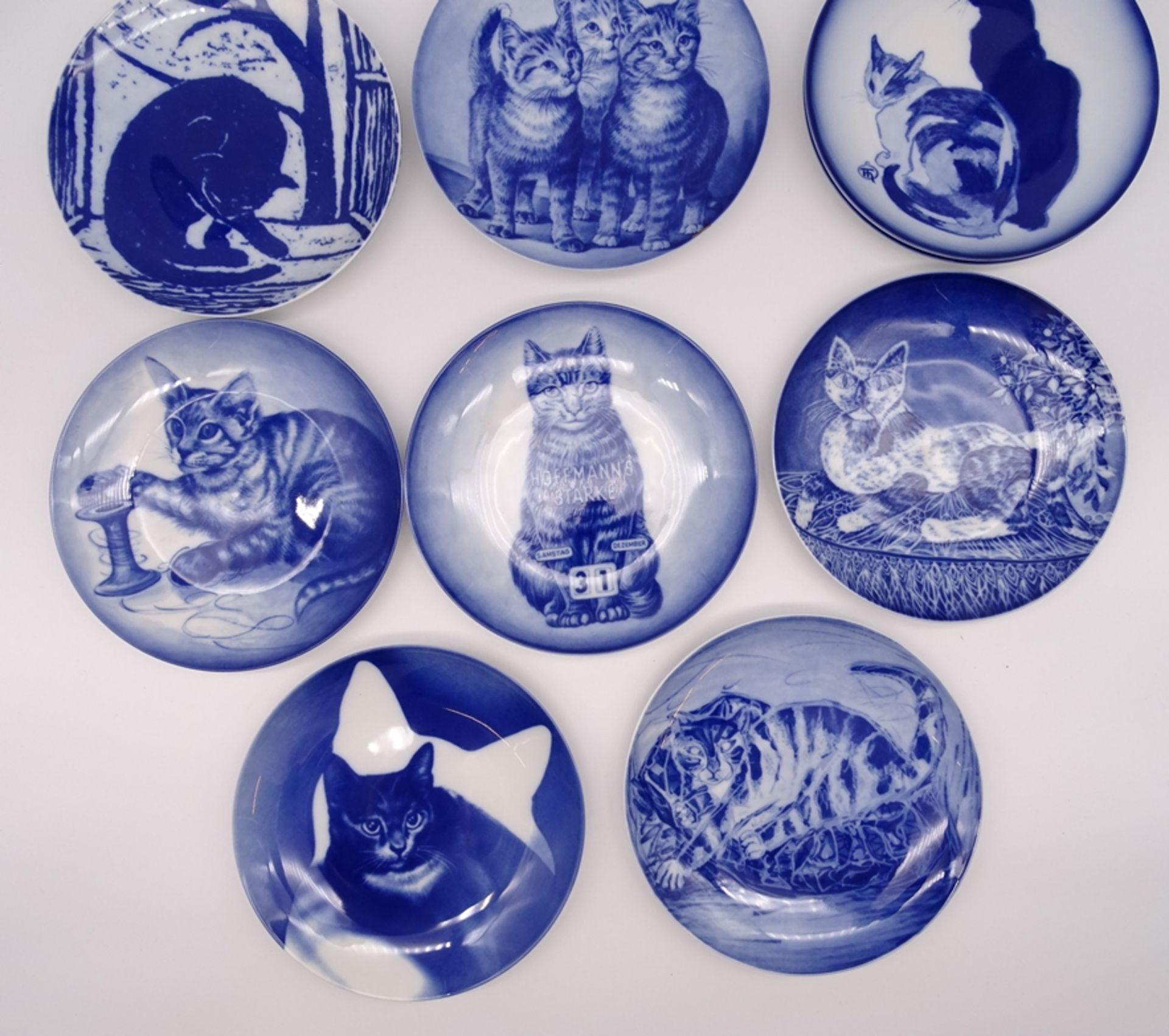 Konvolut div. Sammelteller mit Katzenmotiven, tw. Jahresteller, Bing & Gröndahl, Royal Copenhagen, - Image 12 of 24