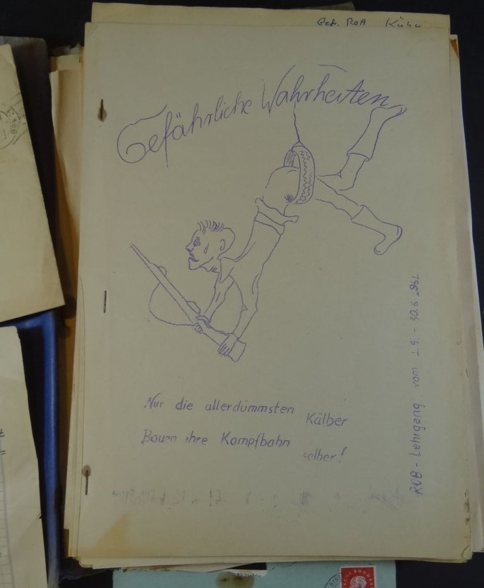 Kladde mit div. Bierzeitungen etc., 1x 1941, 1x wohl BW Lagerlechfeld Fliegerhorst - Image 3 of 9
