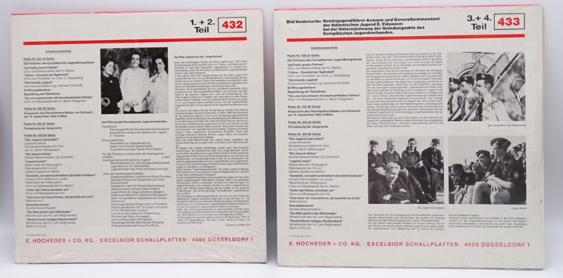 2 LP "Europäischer Jugendkongreß 1942", originalverpackt - Bild 2 aus 4