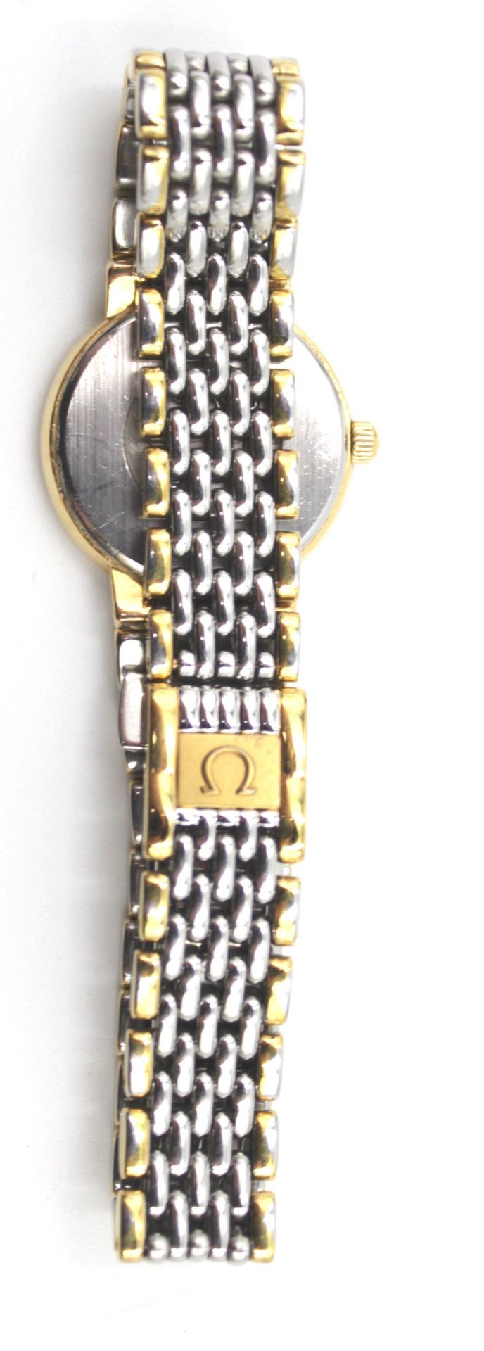 Damen-Armbanduhr, Omega DeVille, Stahl/Gold, Quarz, guter Zustand, D-2cm. - Bild 4 aus 5