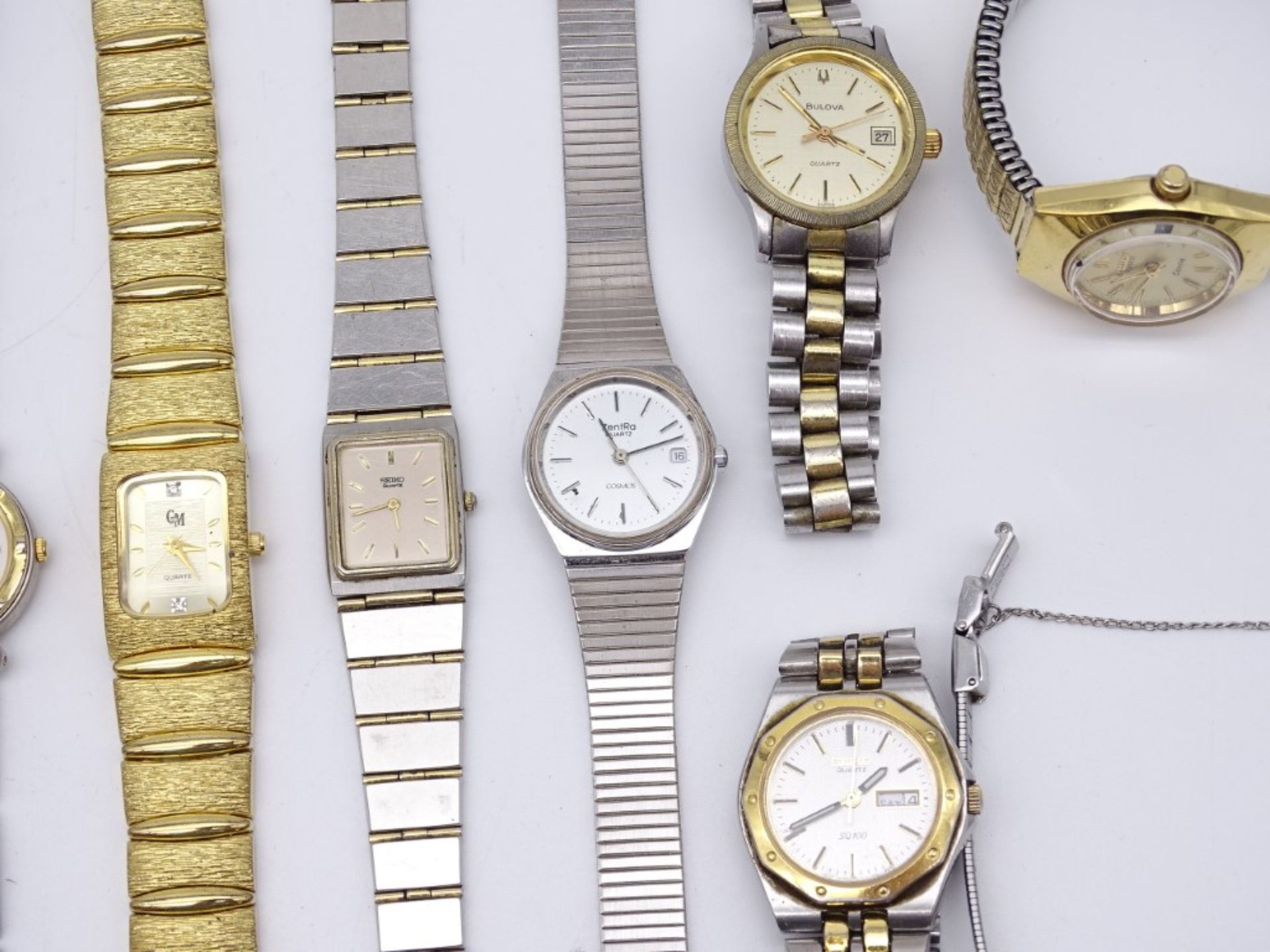 Großes Konvolut Damen Armbanduhren, Bulova,Citizen, Dugena,Seiko etc. Quartzwerke, Funktionen nicht - Bild 5 aus 9