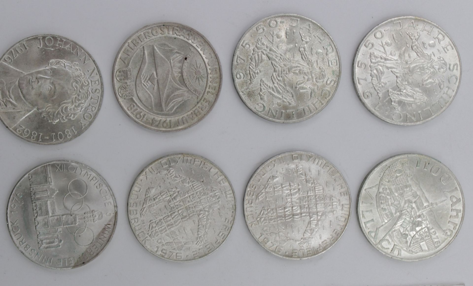 2100 Schilling, Österreich, 21 Münzen a 100 Schilling, Silber - Bild 3 aus 5