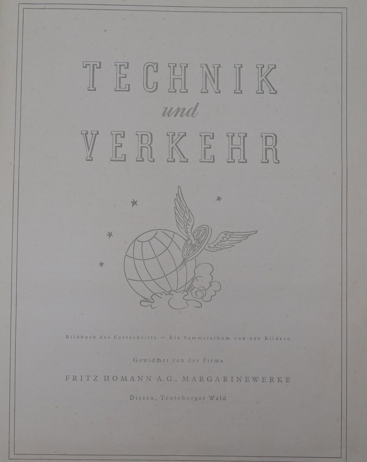 Sammelbilder Album Technik und Verkehr 1876 - 1951 - Bild 2 aus 5