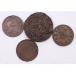 4 Antike Kupfer Münzen