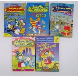 5 x Disney "Lustiges Taschenbücher", Nr. 99, 117, 132, 147, 153, leichte Gebrauchsspuren