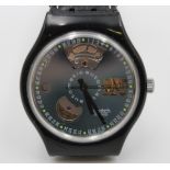 Armbanduhr, Swatch, Automatik, Werk läuft, D-3,5cm.