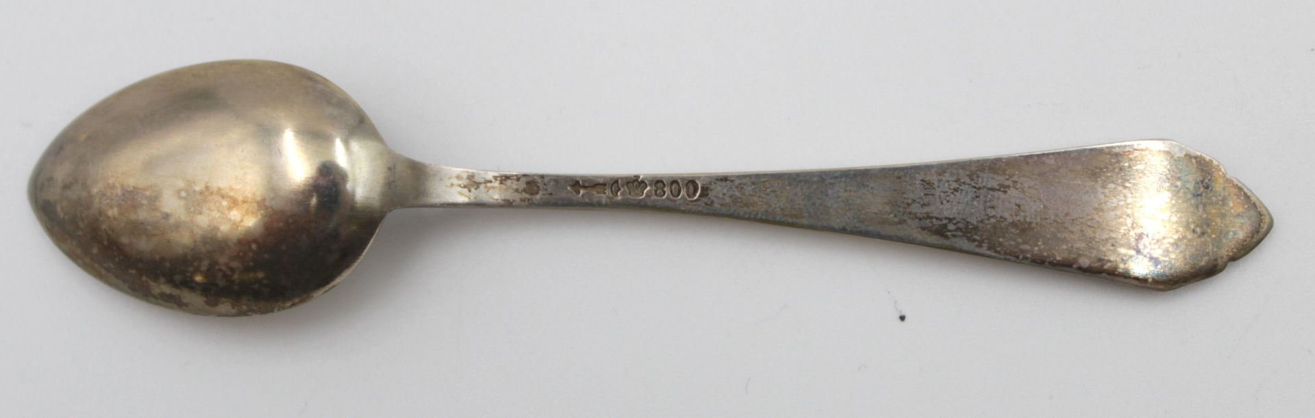 6x Mokkalöffel, 800er Silber, 20er Jahre, ca. 51gr, L-10,3cm - Bild 4 aus 5