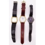 3 Armbanduhren, Junghans Solar, Zentra, Citizen, Gehäuse: 3 - 3,5 cm, Citizen-Uhr Funktion nicht ge