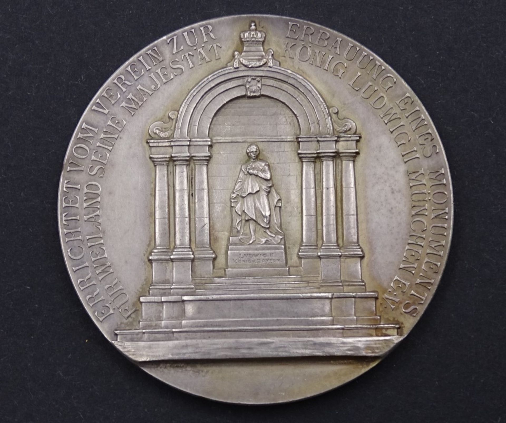 Erinnerungsmedaille an die Enthüllung des Monuments für Weilands Majestät König Ludwig II München,S