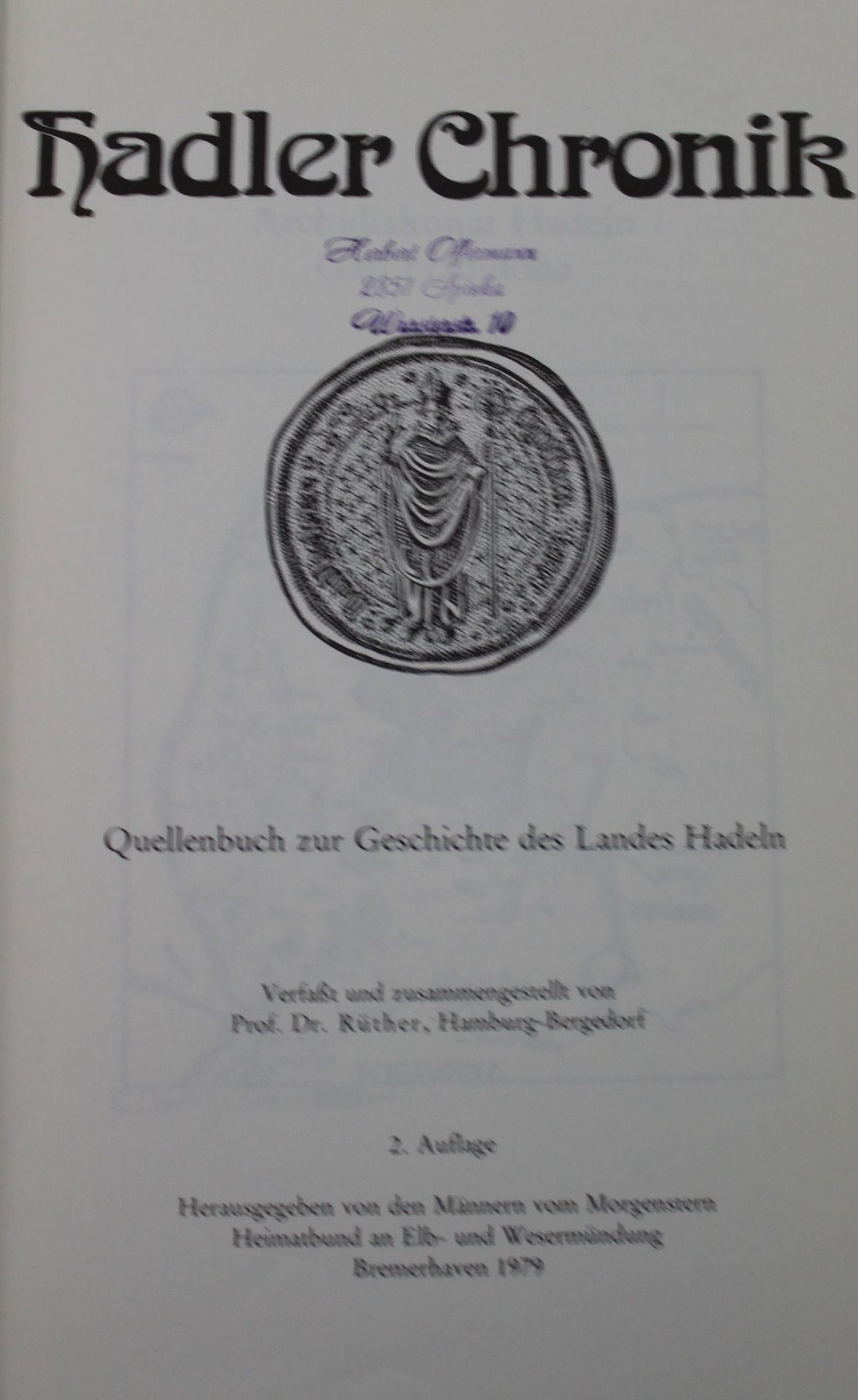 Hadler Chronik, 2. Aufl. 1979 - Bild 2 aus 3