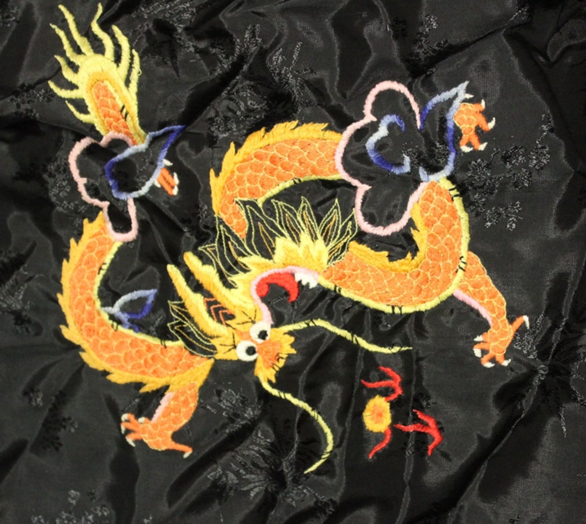 Seiden-Kimono, Golden Dragon - Bild 3 aus 4