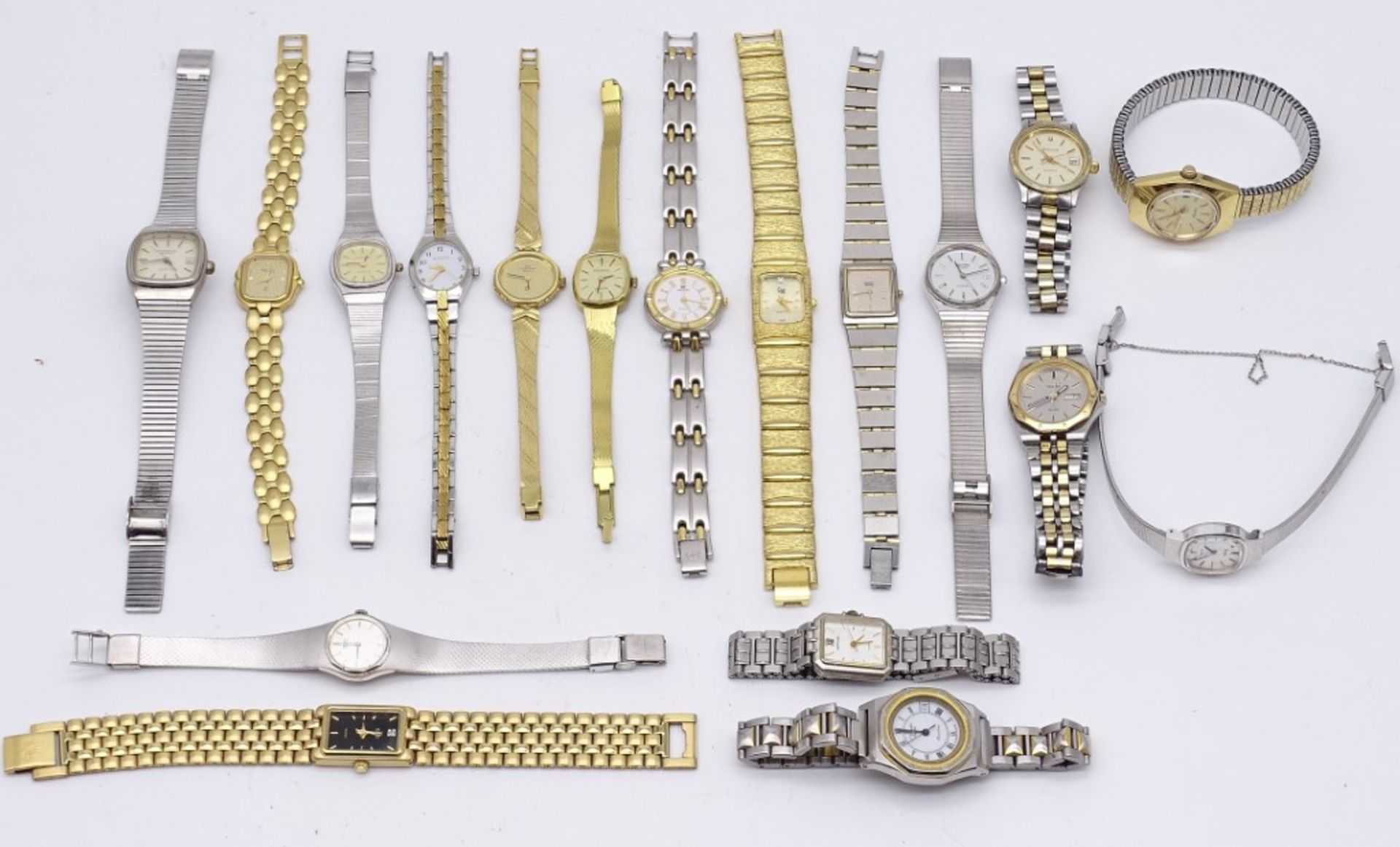 Großes Konvolut Damen Armbanduhren, Bulova,Citizen, Dugena,Seiko etc. Quartzwerke, Funktionen nicht - Bild 2 aus 9