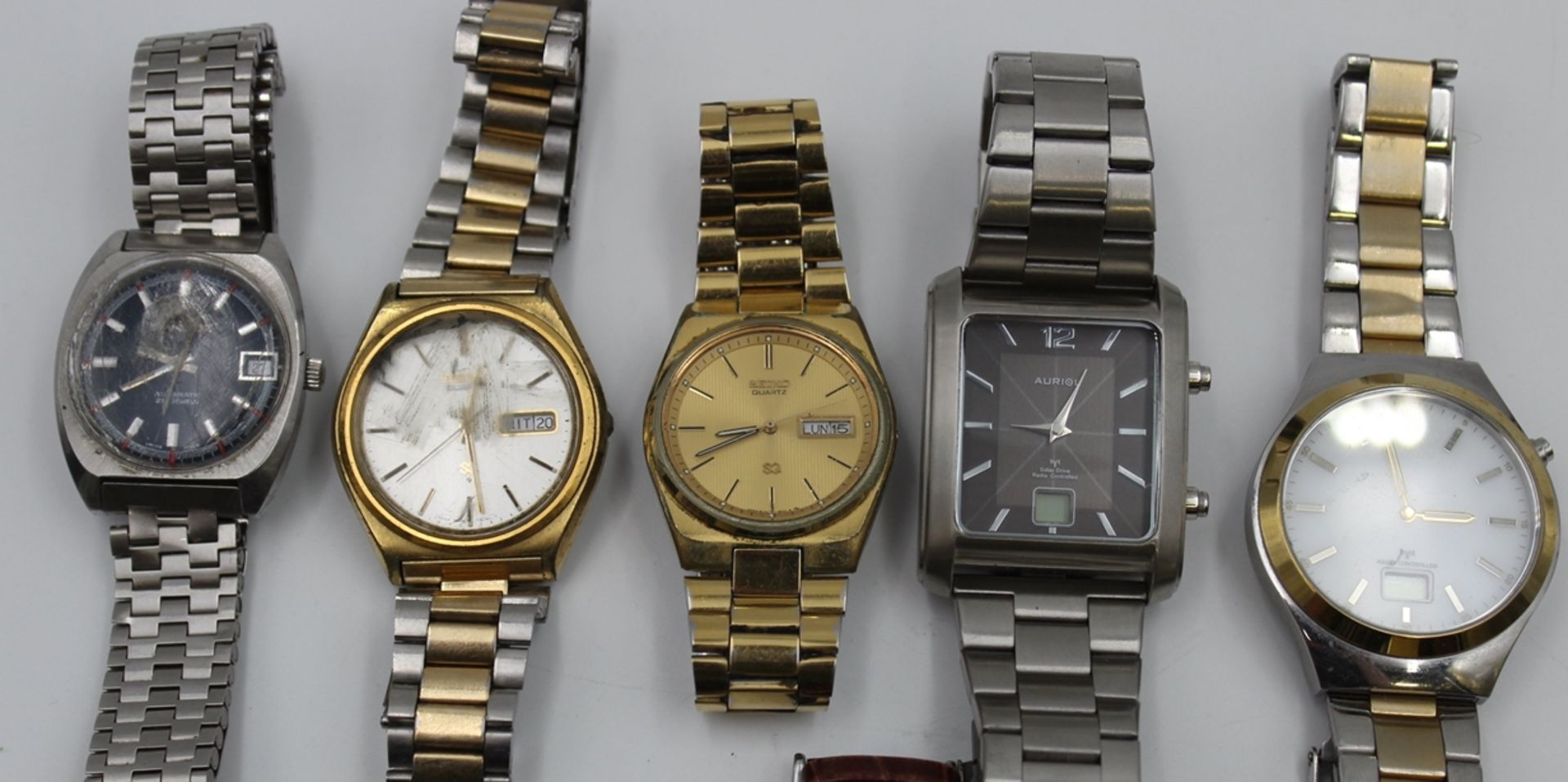 11x div. Armbanduhren, untersch. Hersteller, getragene Erhaltungen, Funktionen nicht geprüft - Bild 2 aus 5