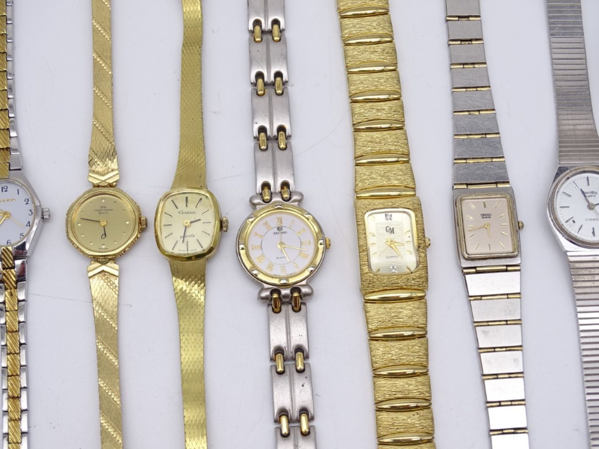 Großes Konvolut Damen Armbanduhren, Bulova,Citizen, Dugena,Seiko etc. Quartzwerke, Funktionen nicht - Bild 4 aus 9