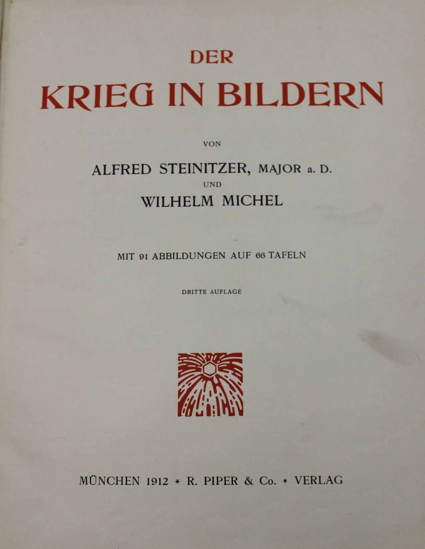 Steinitzer/Michel, Der Krieg in Bildern, 1912 - Bild 2 aus 3