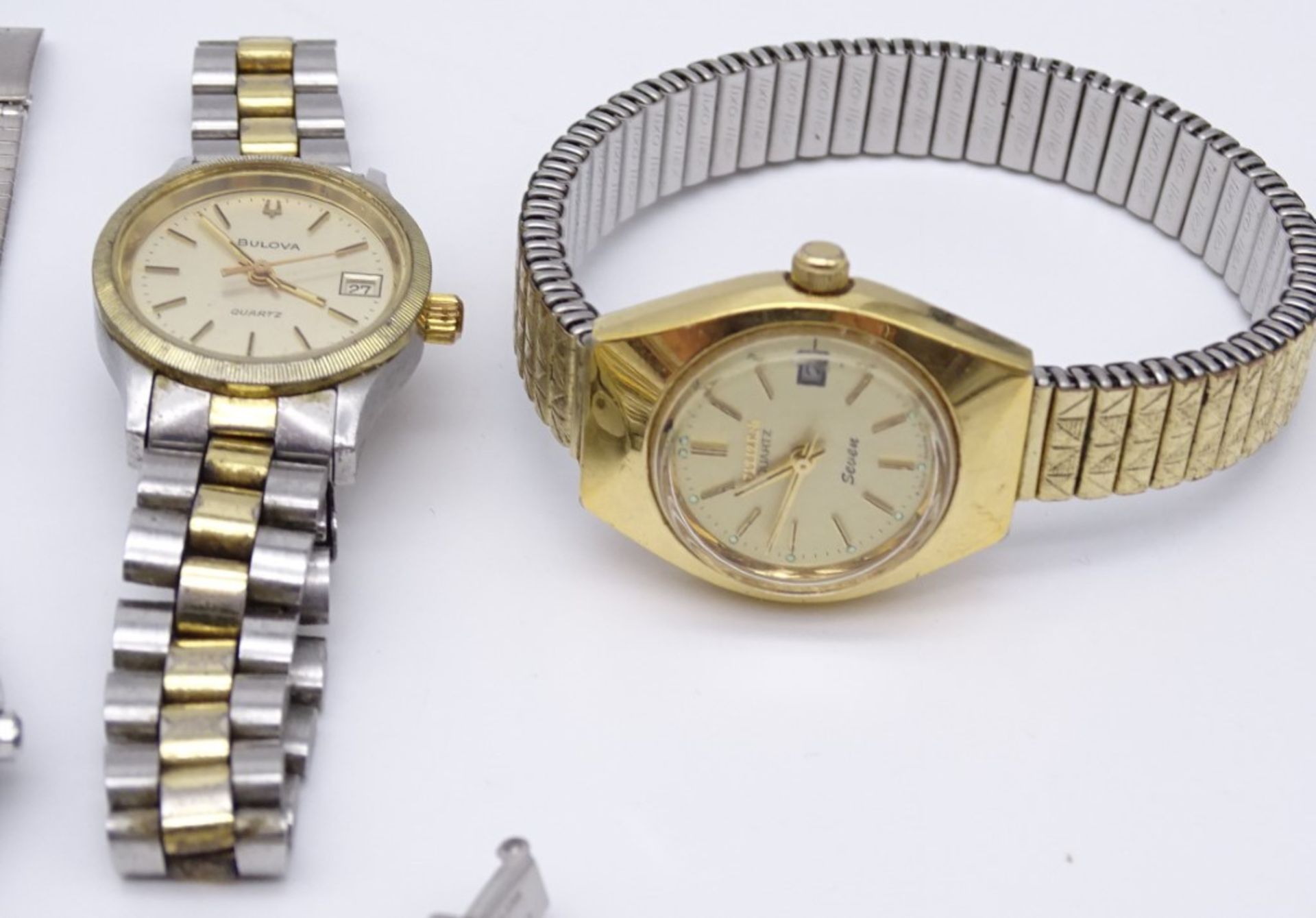 Großes Konvolut Damen Armbanduhren, Bulova,Citizen, Dugena,Seiko etc. Quartzwerke, Funktionen nicht - Bild 6 aus 9